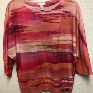 CHICOS COLORFUL TOP